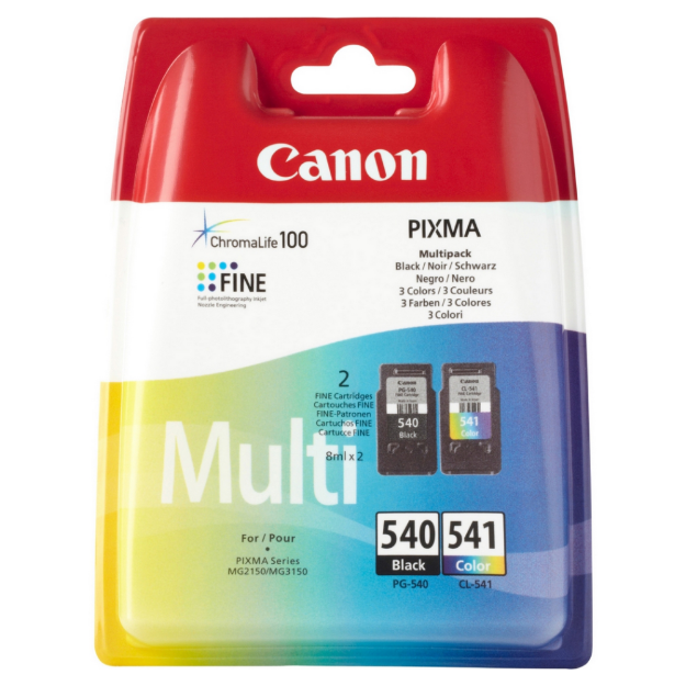 Picture of OEM Canon PG-540 / CL-541 Combo Pack Ink Cartridges