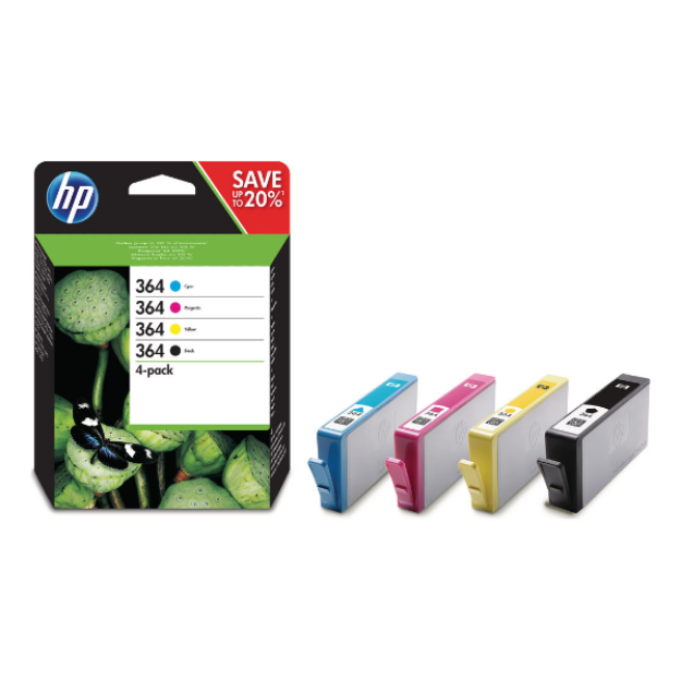 Picture of OEM HP 364 Multipack (4 Pack) Ink Cartridges