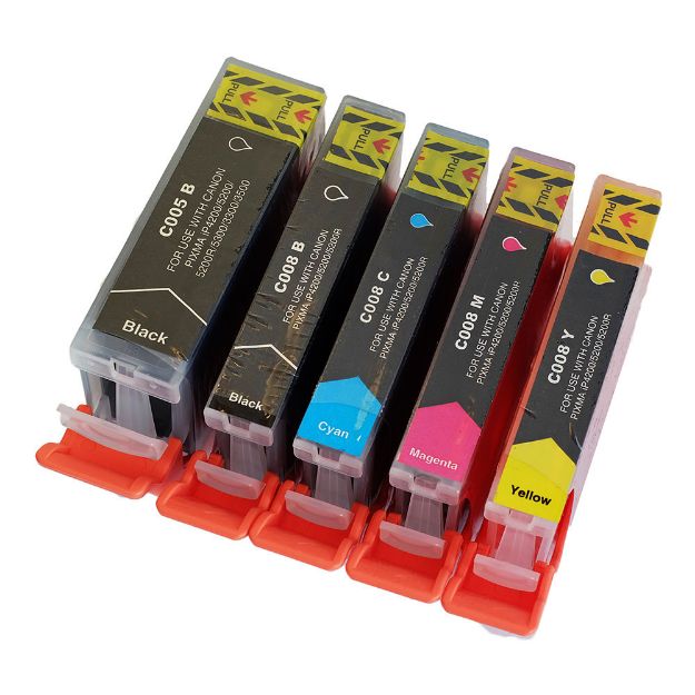Picture of Compatible Canon PGI-5/CLI-8 Multipack (5 Pack) Ink Cartridges