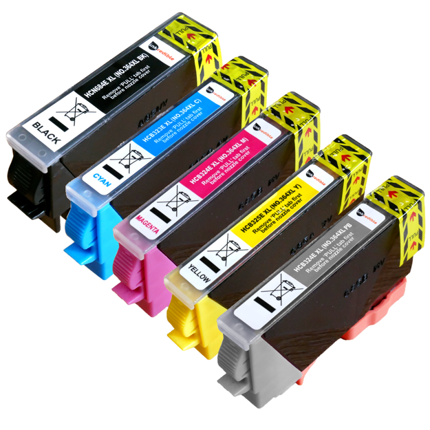 Picture of Compatible HP Photosmart 7520 e-All in One Multipack (5 Pack) Ink Cartridges