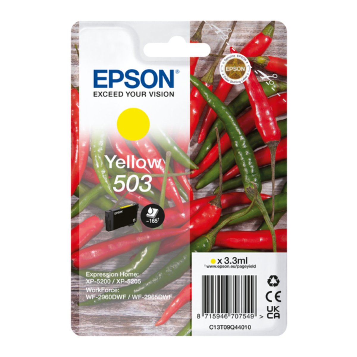 Genuine Epson 503 Yellow Ink Cartridge
