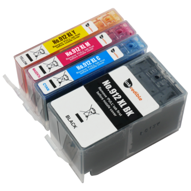 ABCToner - Compatibles Ensemble 4x cartouche d'encre pour HP 912XL  OfficeJet Pro 8010 8012e 8013 8014 8014e 8015 8015e 8020 8022 8022e 8023  8024 8024e 8025e 8035 de ABC