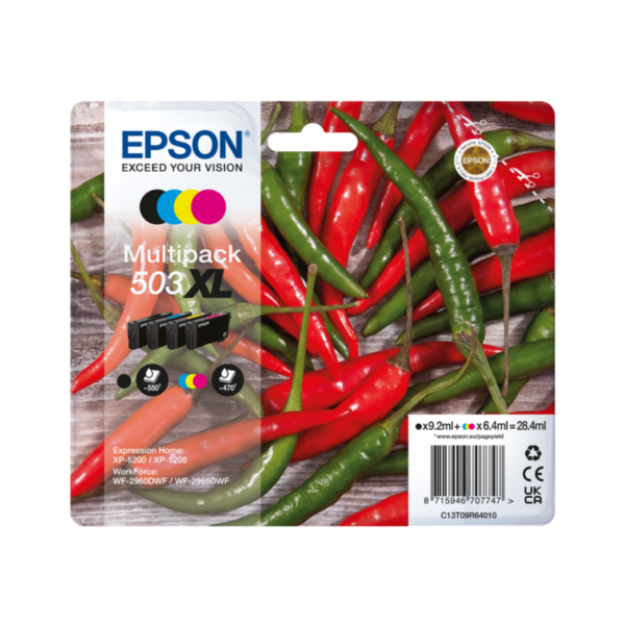 Picture of Genuine Epson WorkForce WF-2965DWF High Capacity Multipack Ink Cartridges