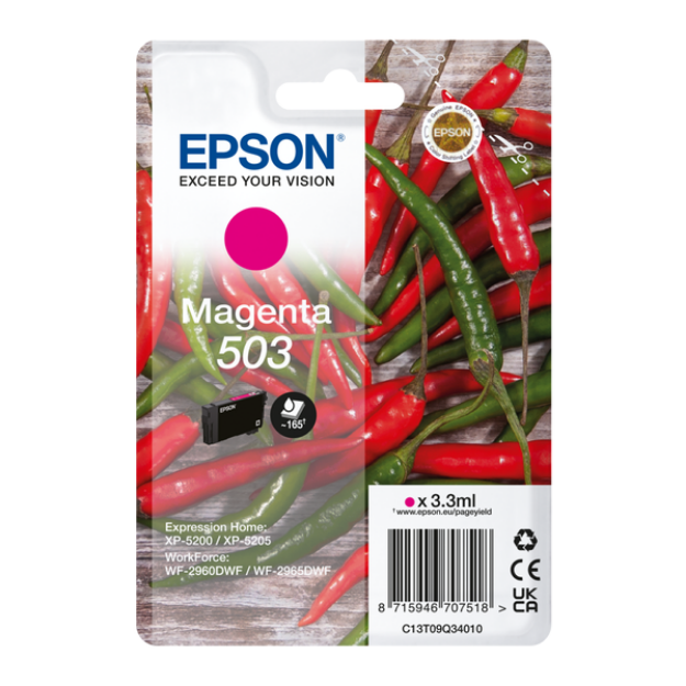 Picture of Genuine Epson WorkForce WF-2965DWF Magenta Ink Cartridge