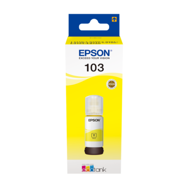 Picture of  Genuine Epson Ecotank L1110 Yellow Ink Bottle