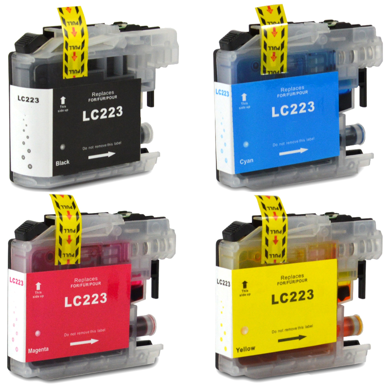 Compatible for Brother LC223XL Ink Cartridges for Printer Models J4120DW  J4420DW J5320DW J5720DW 1set