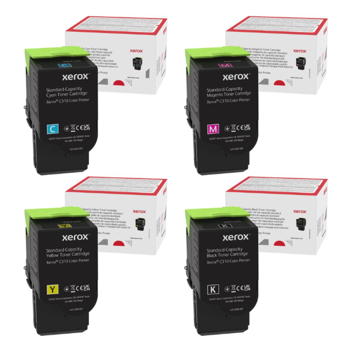 Genuine OEM Xerox C310 Multipack Toner Cartridges