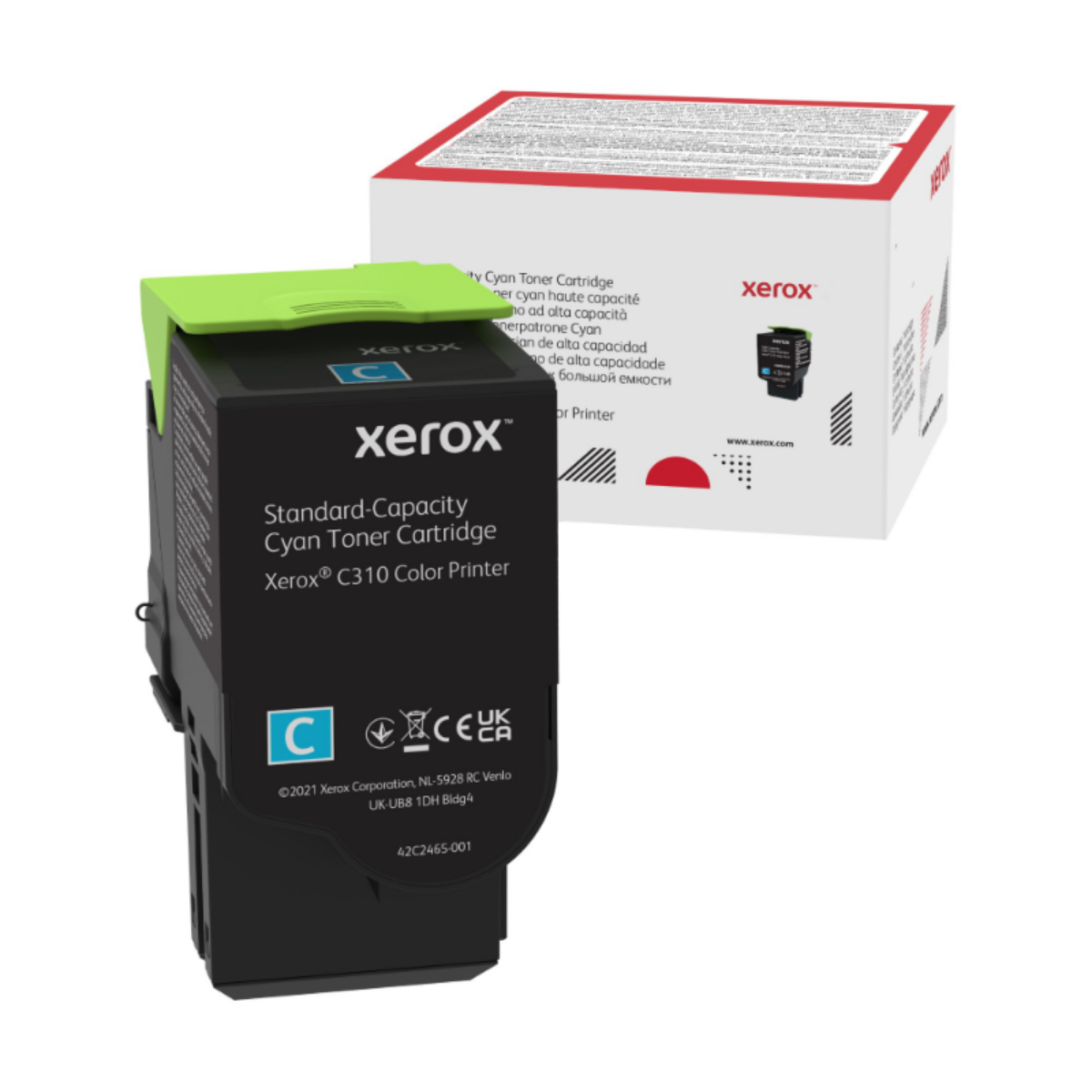 Genuine OEM Xerox C315 Cyan Toner Cartridge