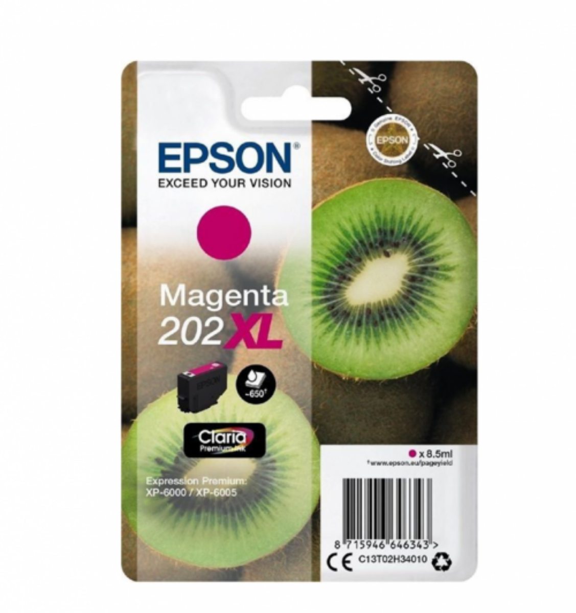 Epson 202XL Kiwi High Capacity Magenta Ink Cartridge - C13T02H34010