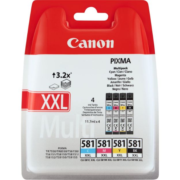 Picture of OEM Canon Pixma TS8350 XXL Multipack (4 Pack) Ink Cartridges