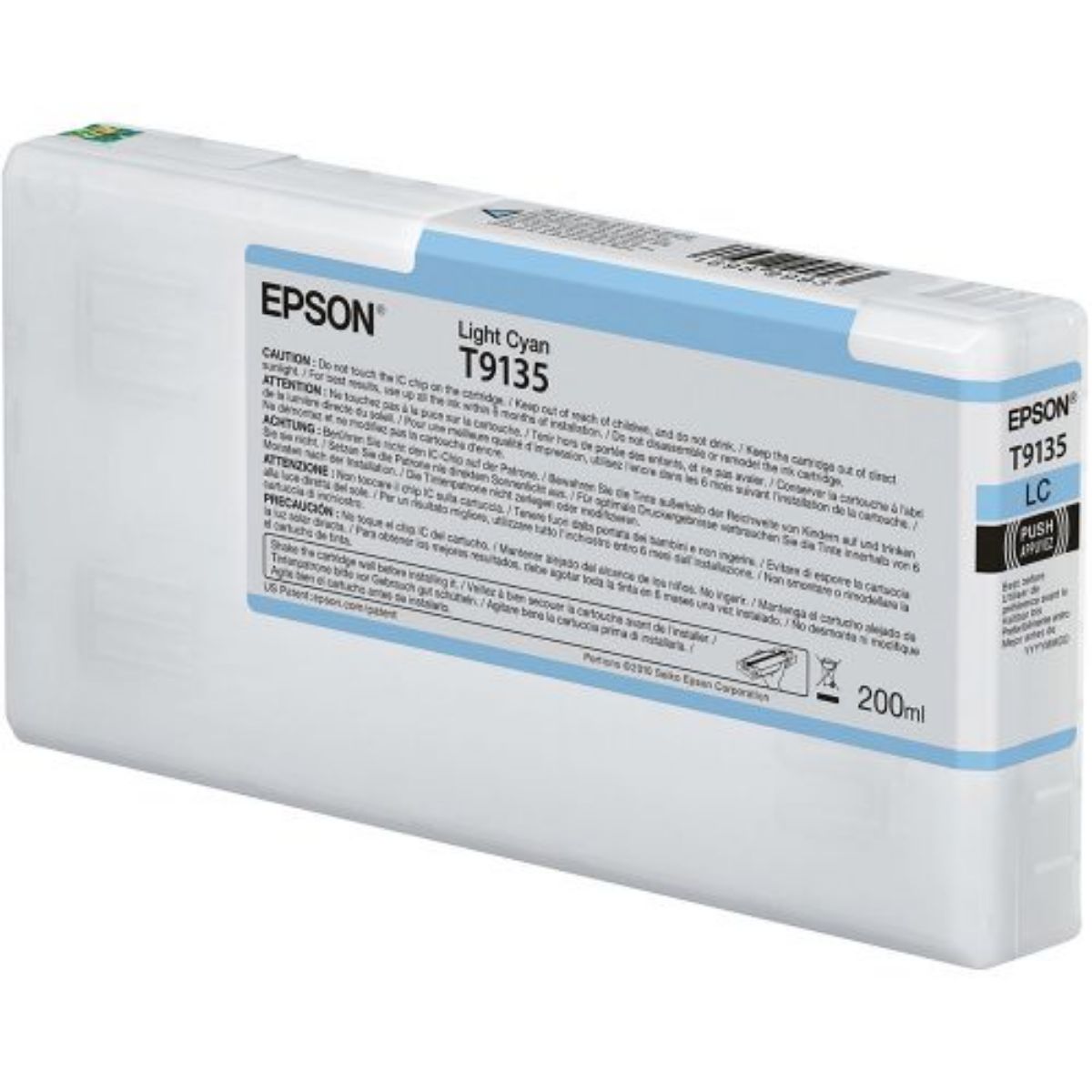 Epson T9135 Light Cyan Ink Cartridge 200ml - C13T913500