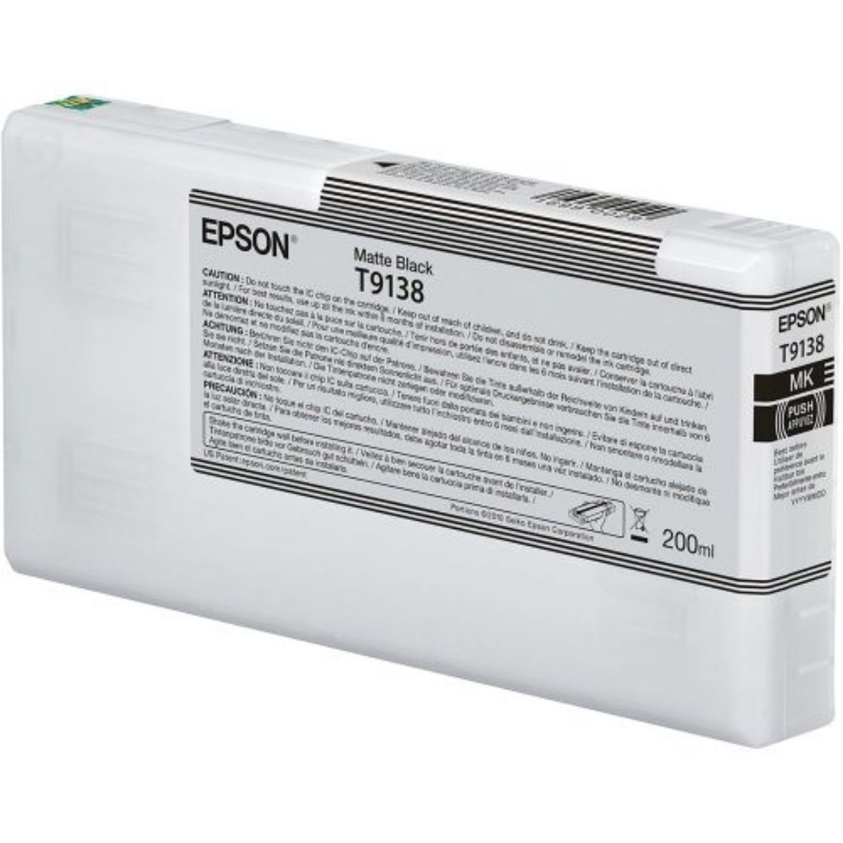 Epson T9138 Matte Black Ink Cartridge 200ml - C13T913800