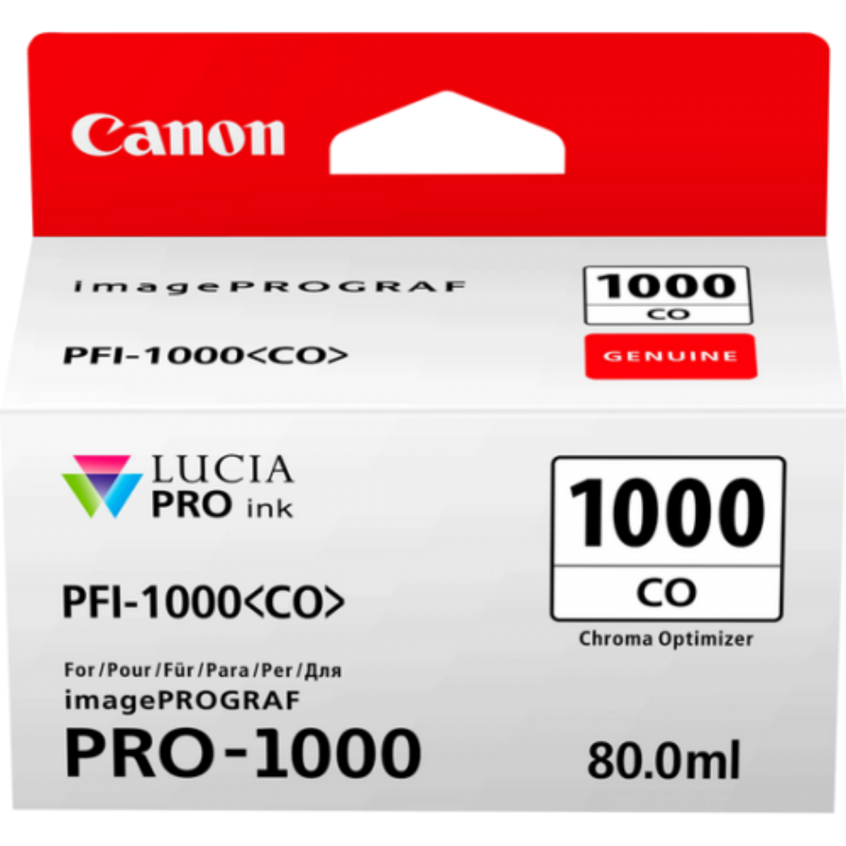 Canon PFI1000CO Chroma Optimiser Standard Capacity Ink Cartridge 80ml - 0556C001