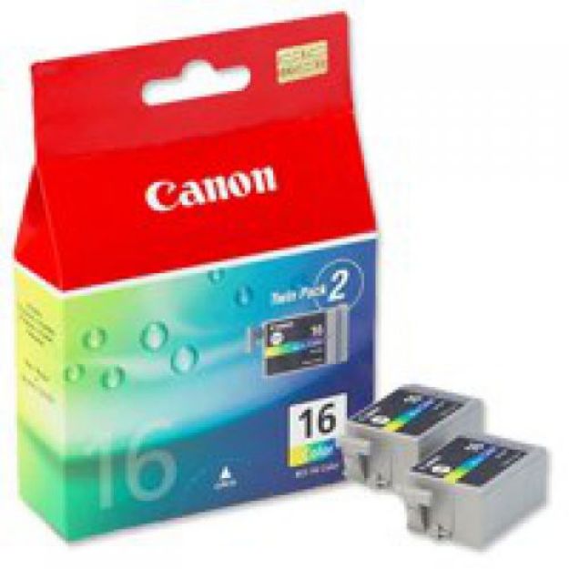 Picture of Canon BCI-16 Colour Twinpack Standard Capacity Ink Cartridges 2x 3ml - 9818A002