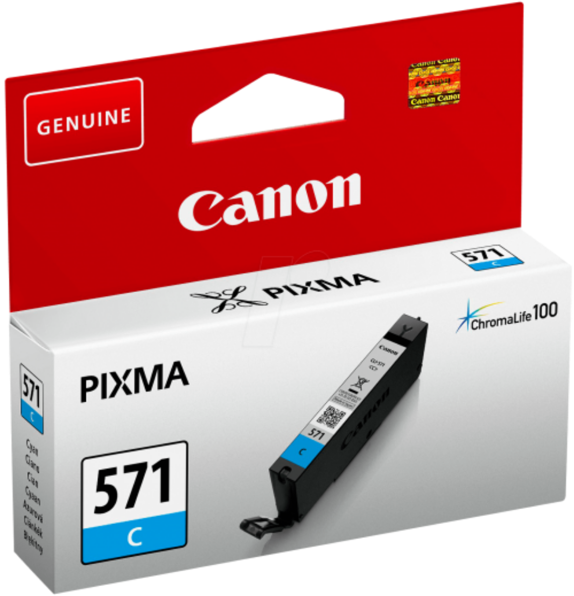 Canon CLI-571 Cyan Standard Capacity Ink Cartridge 7ml - 0386C001