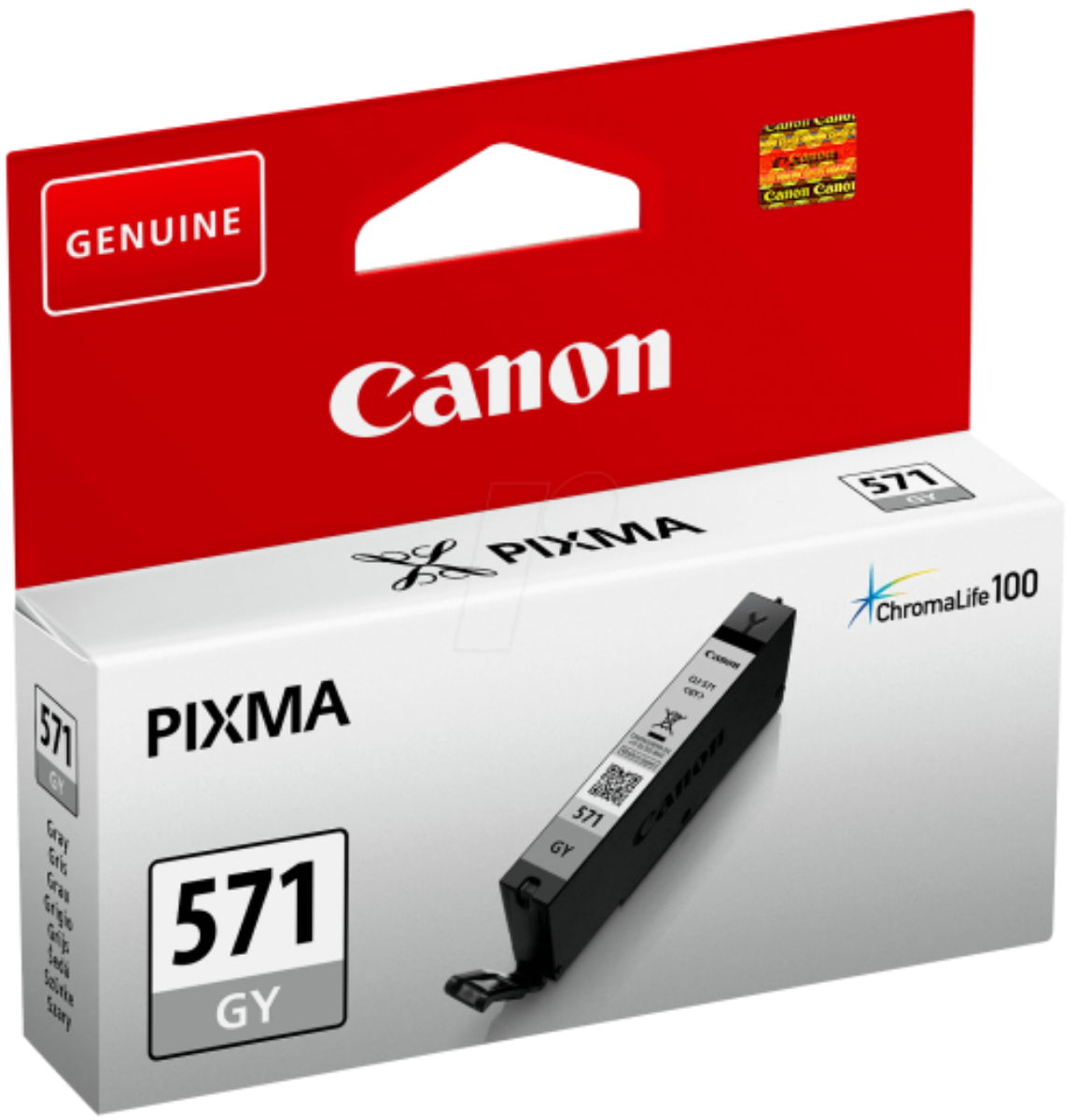 Canon CLI-571 Grey Standard Capacity Ink Cartridge 7ml - 0389C001