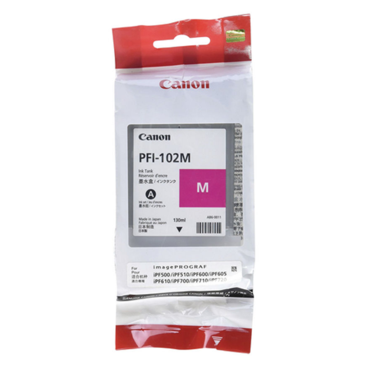Canon PFI102M Magenta Standard Capacity Ink Cartridge 130ml - 0897B001