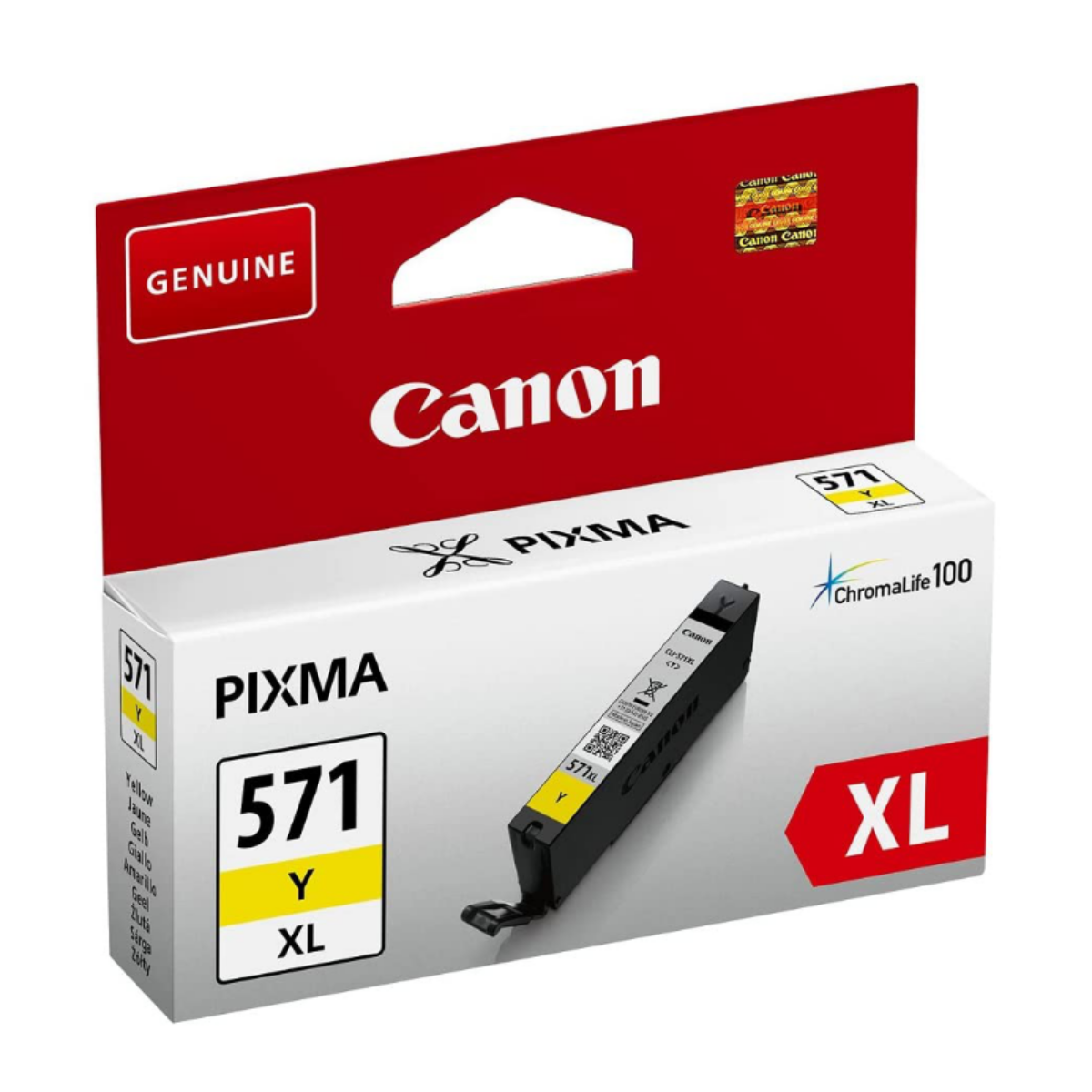 Canon CLI-571XL Yellow High Yield Ink Cartridge 11ml - 0334C001