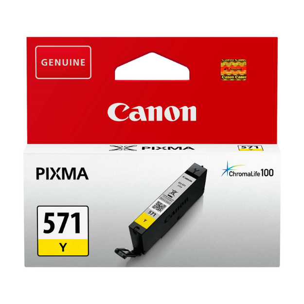 Picture of Canon CLI-571 Yellow Standard Capacity Ink Cartridge 7ml - 0388C001