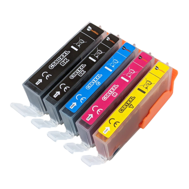 Picture of Compatible Canon PGI-580XXL / CLI-581XXL Multipack (5 Pack) Ink Cartridges