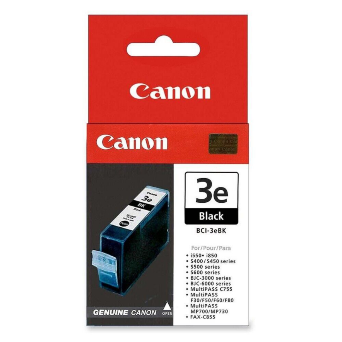 Canon BCI3EBK Black Standard Capacity Ink Cartridge 27ml - 4479A002