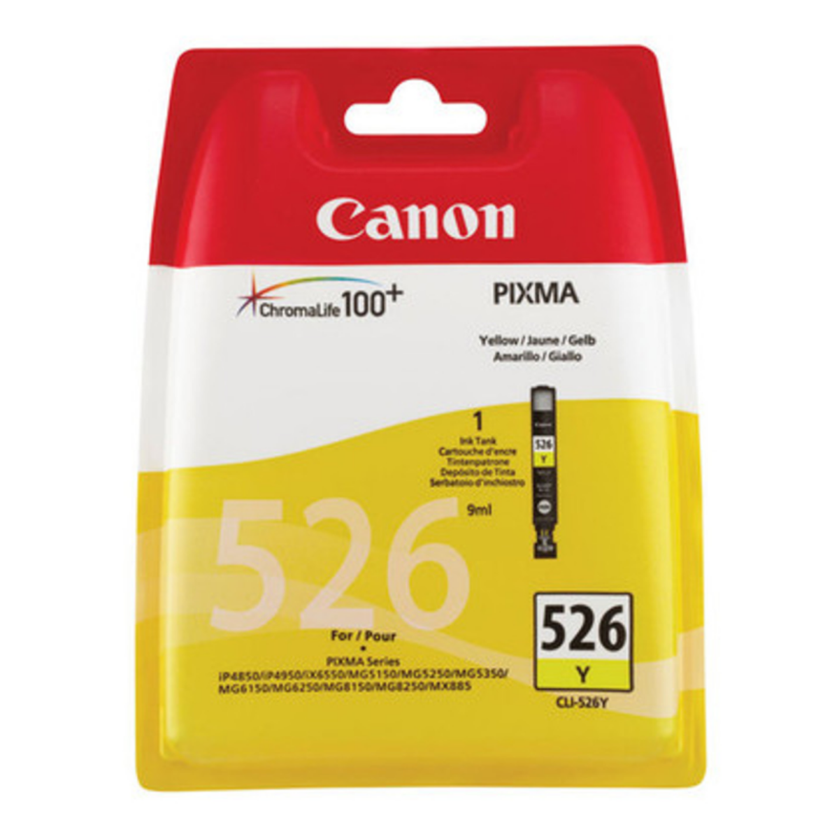 Canon CLI-526 Yellow Standard Capacity Ink Cartridge 9ml - 4543B001