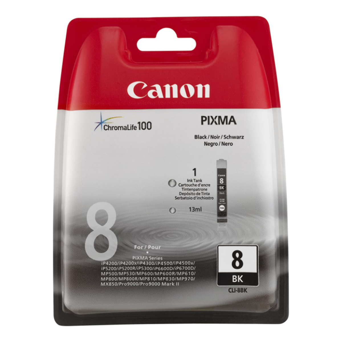 Canon CLI-8 Black Standard Capacity Ink Cartridge 13ml - 0620B001