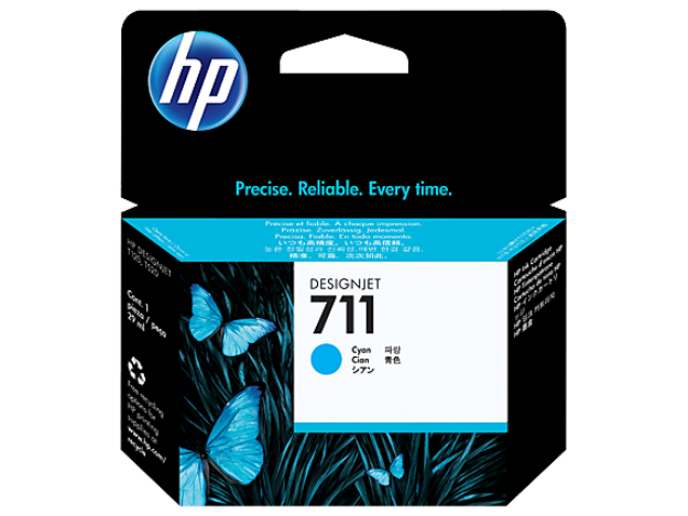 Picture of HP 711 Cyan Standard Capacity Ink Cartridge 29ml - CZ130A