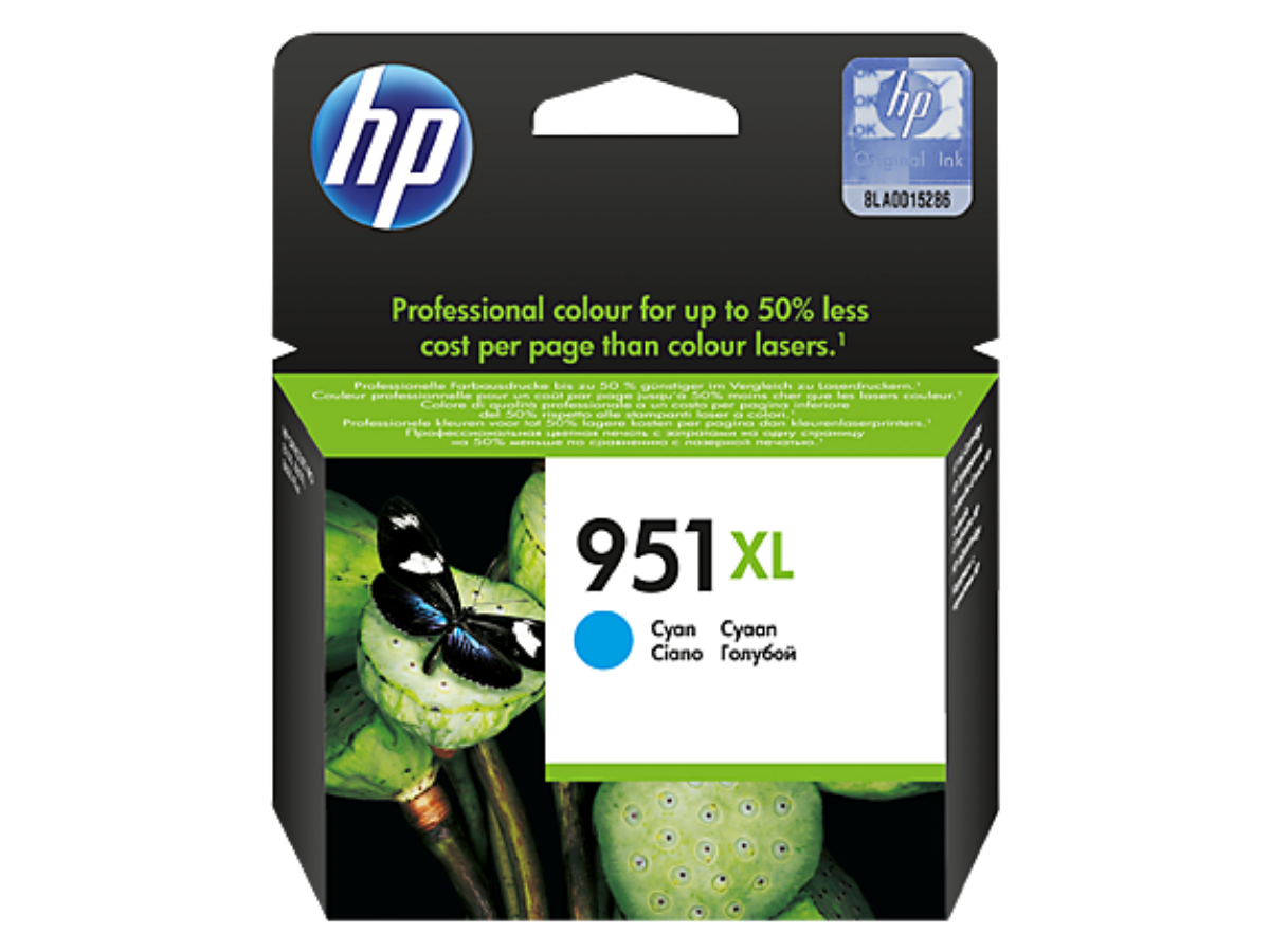 HP 951XL Cyan High Capacity Ink Cartridge 17ml - CN046A