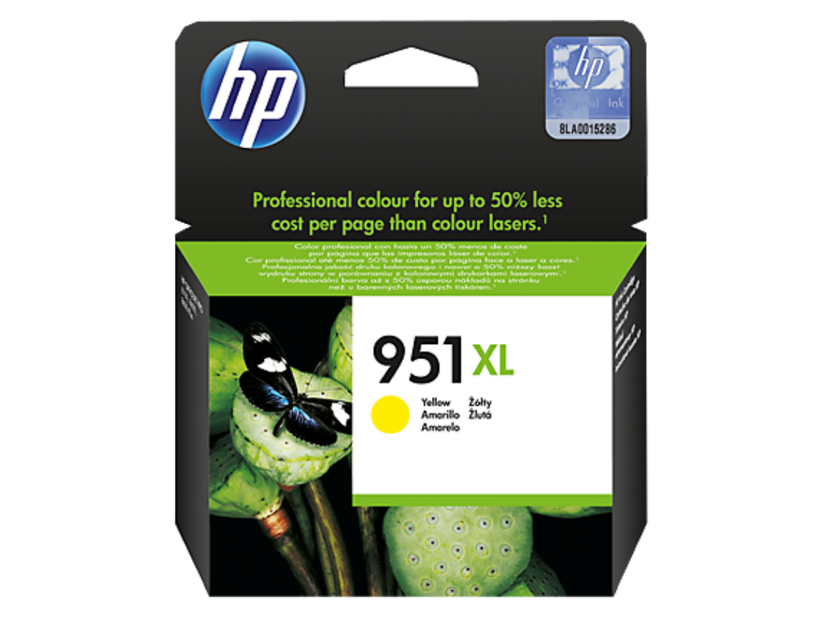 HP 951XL Yellow High Capacity Ink Cartridge 17ml - CN048A