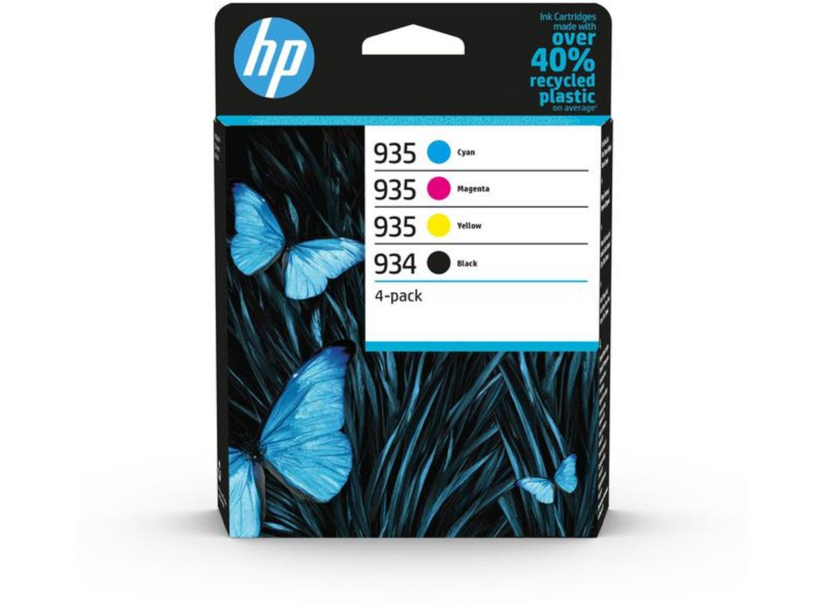 HP 934/935 Standard Capacity Ink Cartridge Multipack 10ml + 3 x 4.5ml (Pack 4) - 6ZC72AE