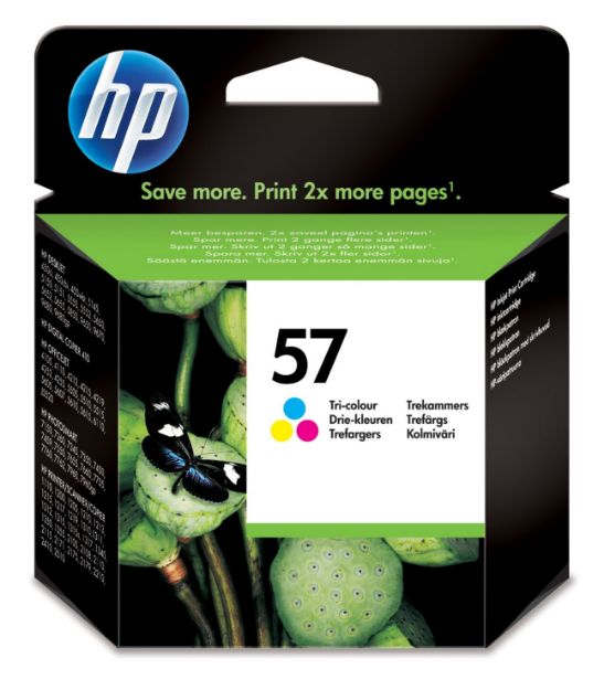 Picture of HP 57 Tricolour Standard Capacity Ink Cartridge 17ml - C6657A