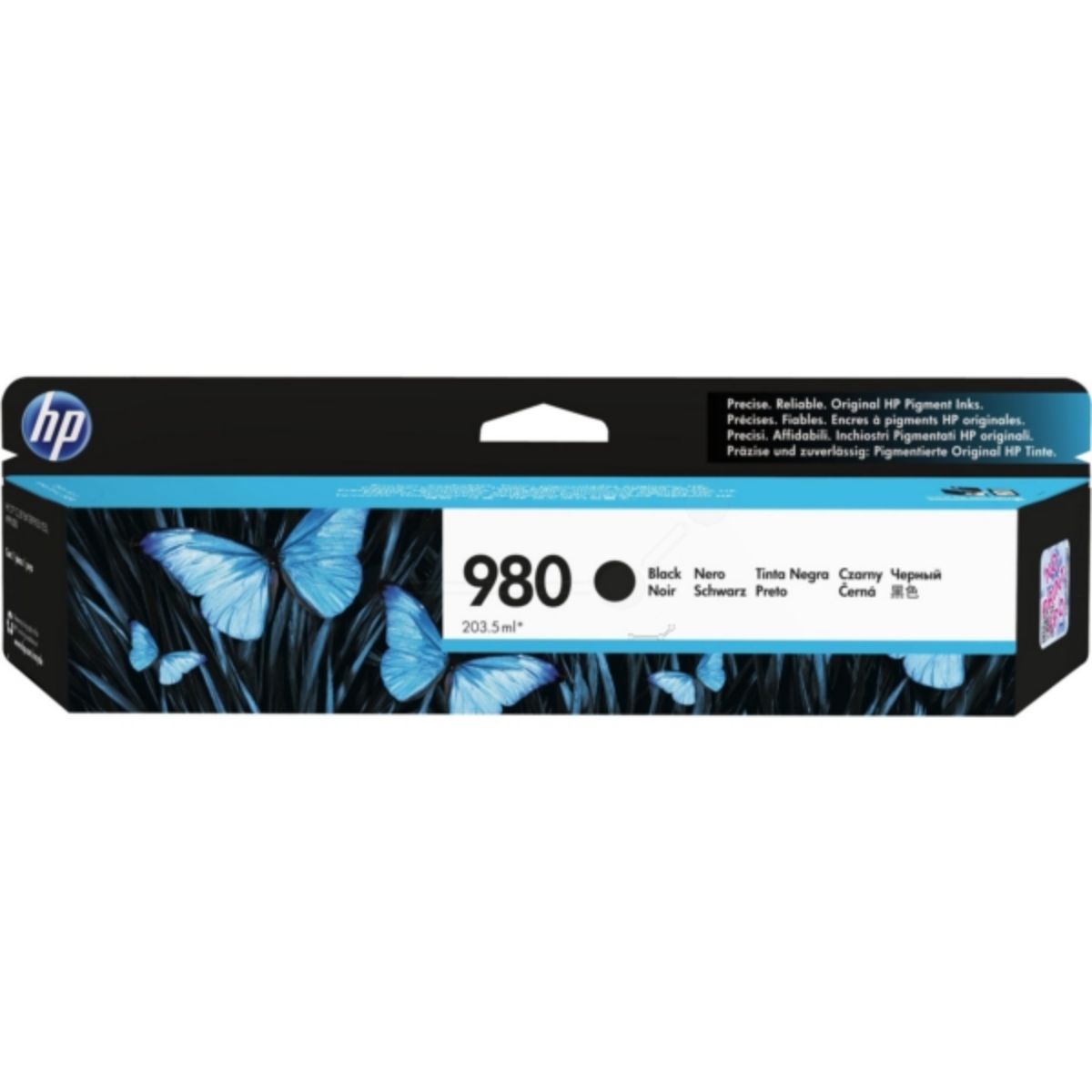 HP 980 Black Standard Capacity Ink Cartridge 204ml - D8J10A