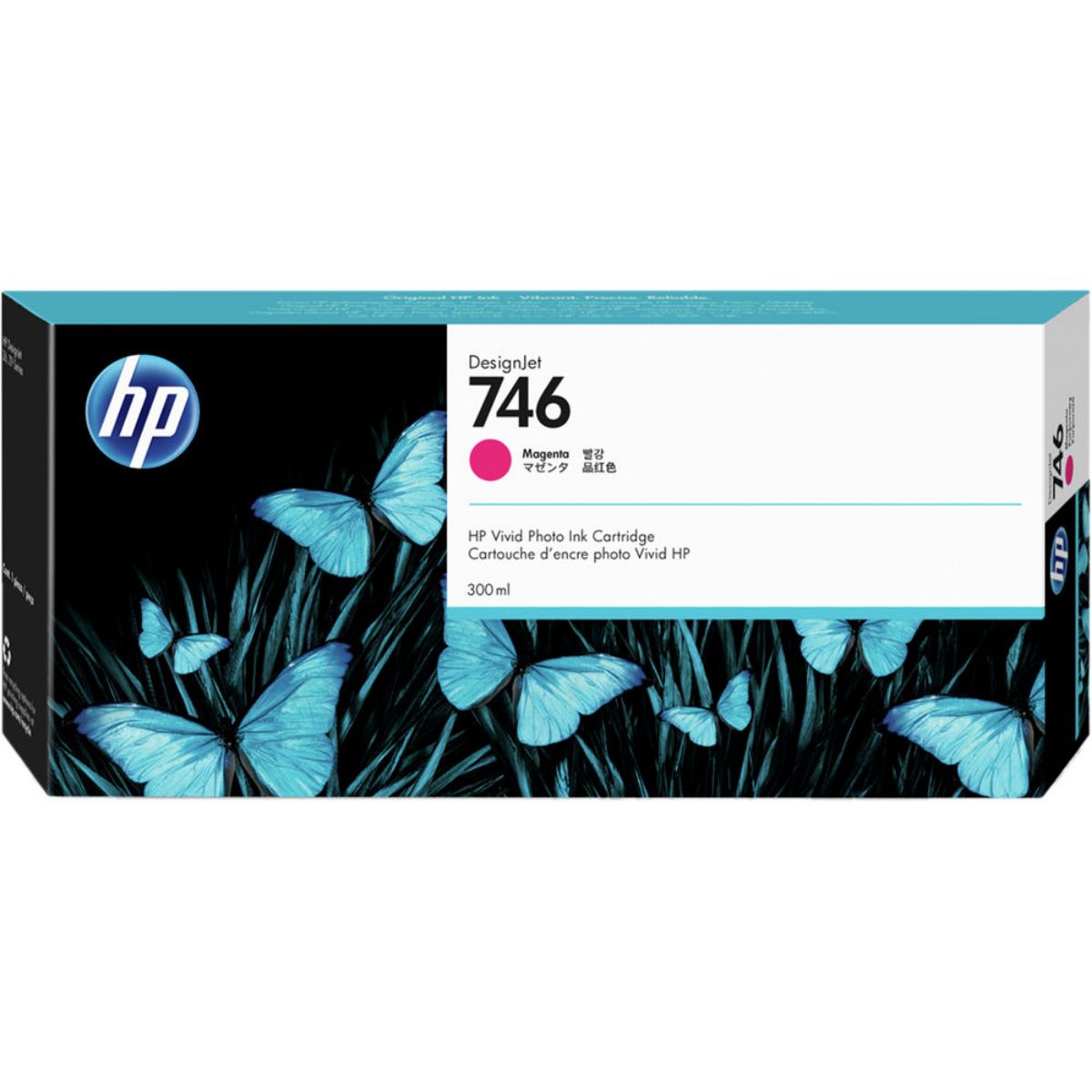 HP 746 Magenta High Standard Capacity Ink Cartridge 300ml - P2V78A