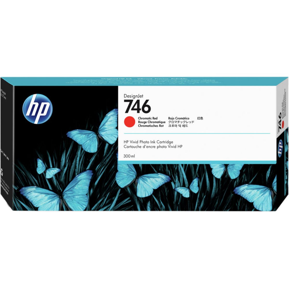 HP 746 Chromatic Red High Capacity Ink Cartridge 300ml - P2V81A