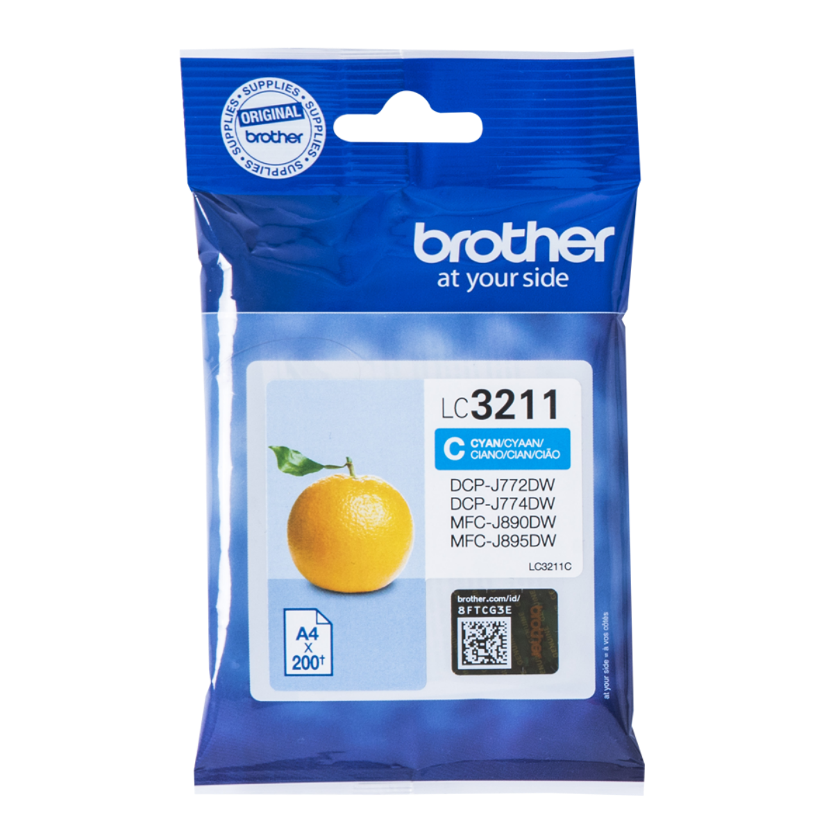 OEM Brother LC3211 Cyan Ink Cartridge