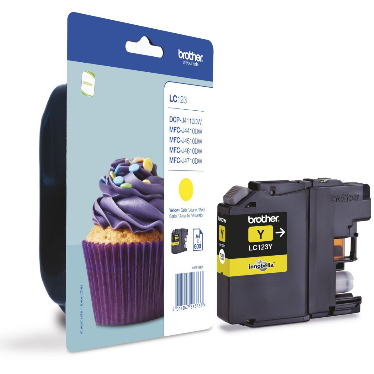 Brother Yellow Ink Cartridge 6ml - LC123Y