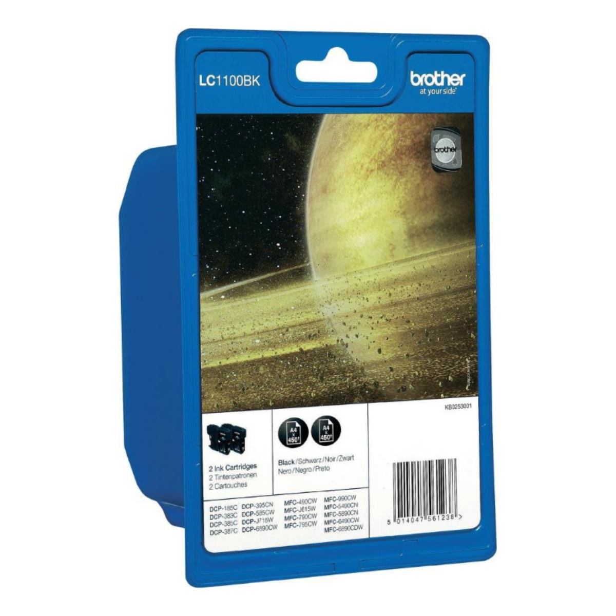 Brother Black Ink Cartridge Twinpack 2 x 10ml (Pack 2) - LC1100BK