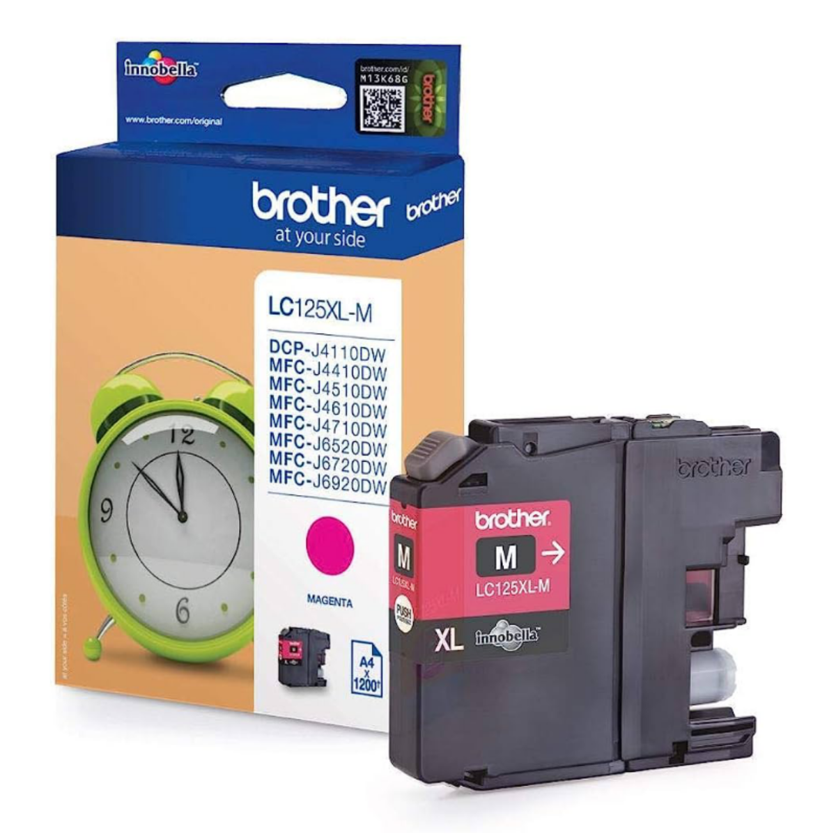 Brother Magenta High Capacity Ink Cartridge 8ml - LC125XLM