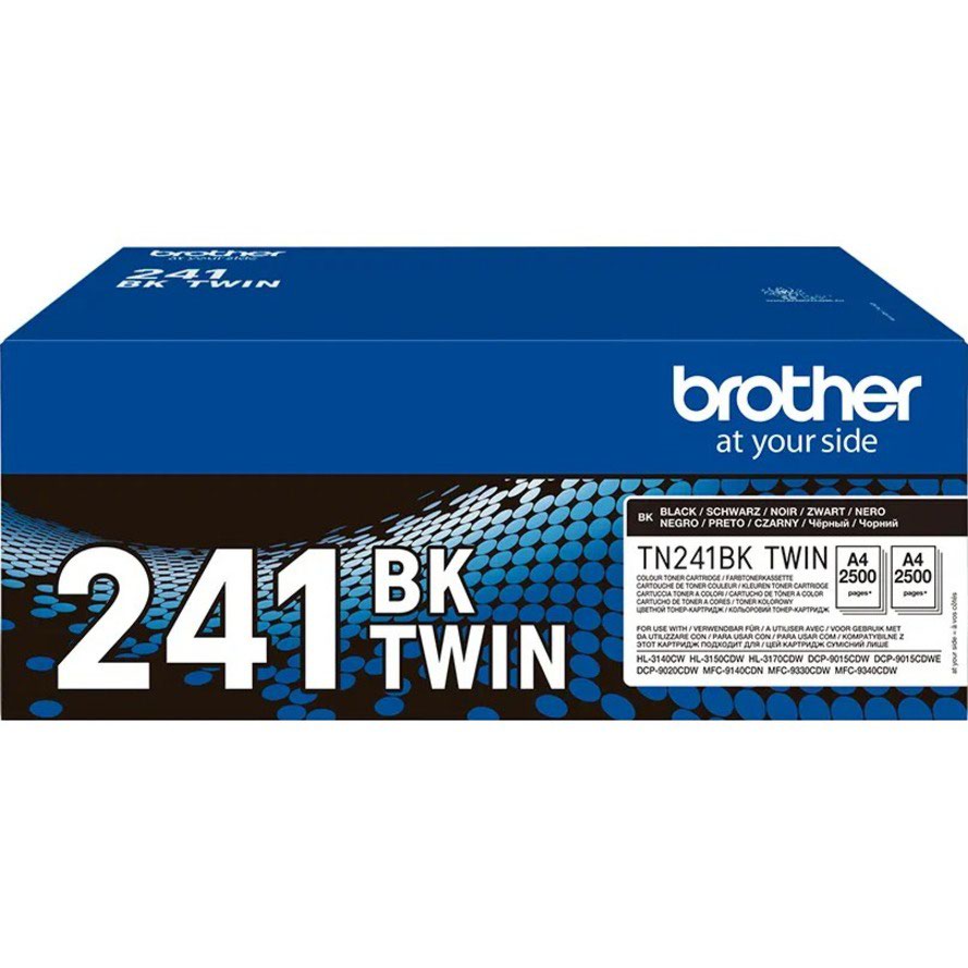 Brother Black Toner Cartridge Twin Pack 2 x 2.5k pages 2) - TN241BK | INKredible UK