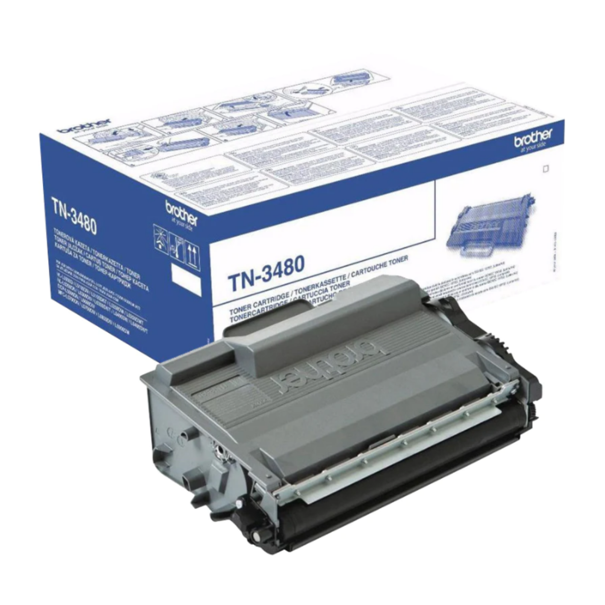 Brother Black Toner Cartridge 8k pages - TN3480