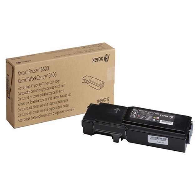 Picture of Xerox Black High Capacity Toner Cartridge 8k pages for 6600 WC6605 - 106R02232