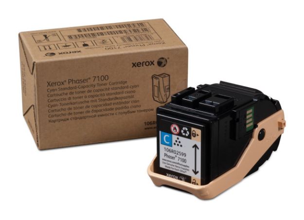 Picture of Xerox Cyan Standard Capacity Toner Cartridge 4.5k pages for 7100 - 106R02599
