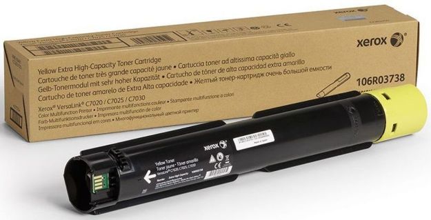 Picture of Xerox Yellow High Capacity Toner Cartridge 16.5k pages for VLC70XX - 106R03738