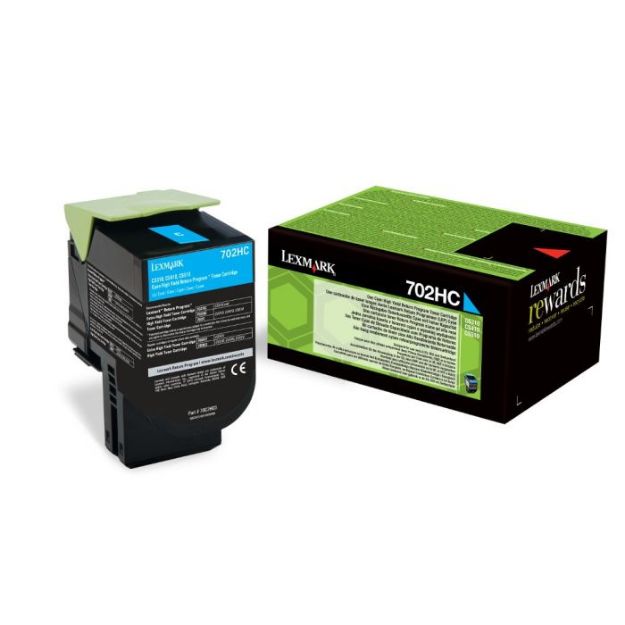 Picture of Lexmark 702HC Cyan Toner Cartridge 3K pages - 70C2HC0