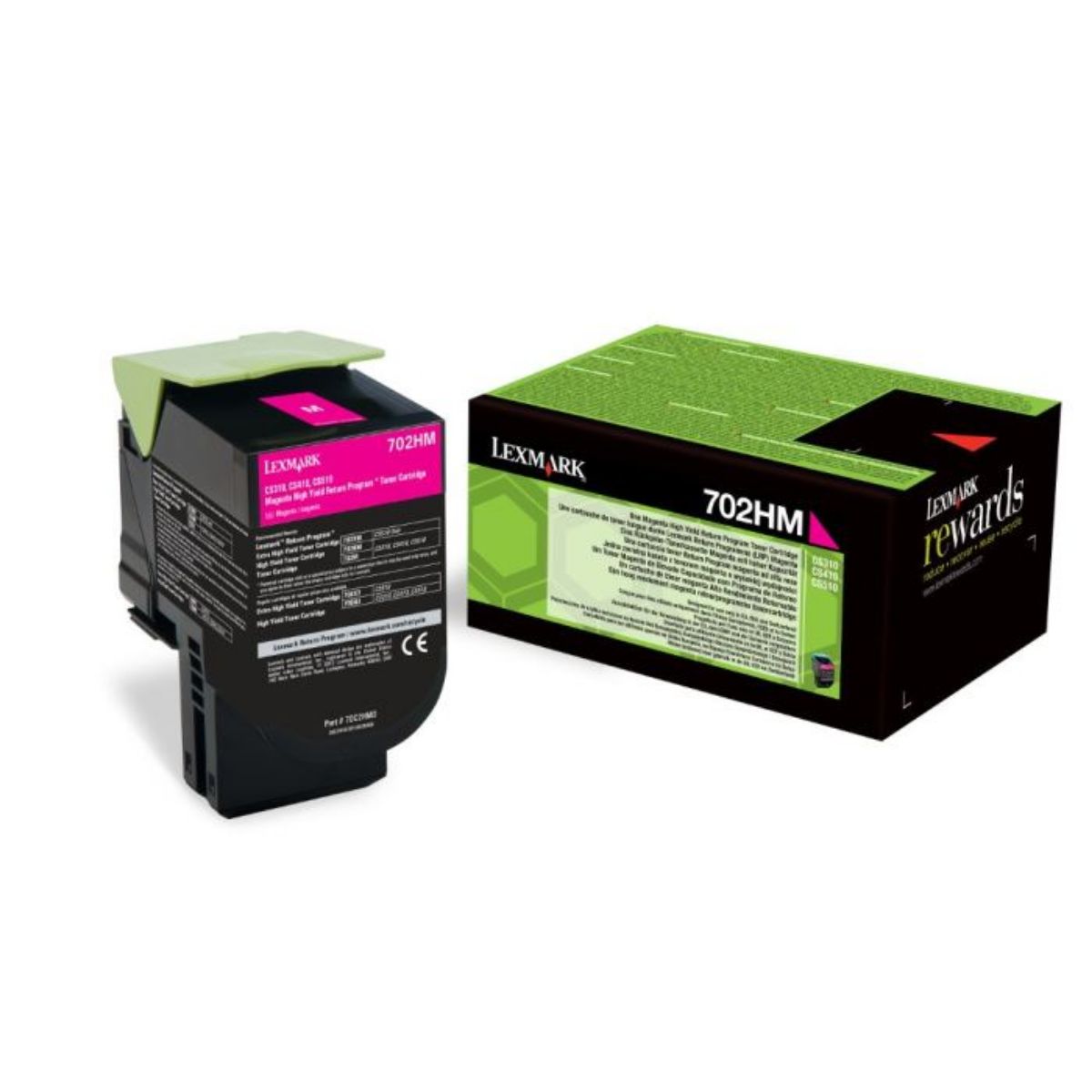 Lexmark 702HM Magenta Toner Cartridge 3K pages - 70C2HM0