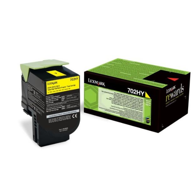 Picture of Lexmark 702HY Yellow Toner Cartridge 3K pages - 70C2HY0