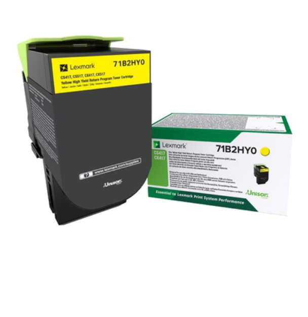 Picture of Lexmark Yellow Toner Cartridge 3.5K pages - 71B2HY0