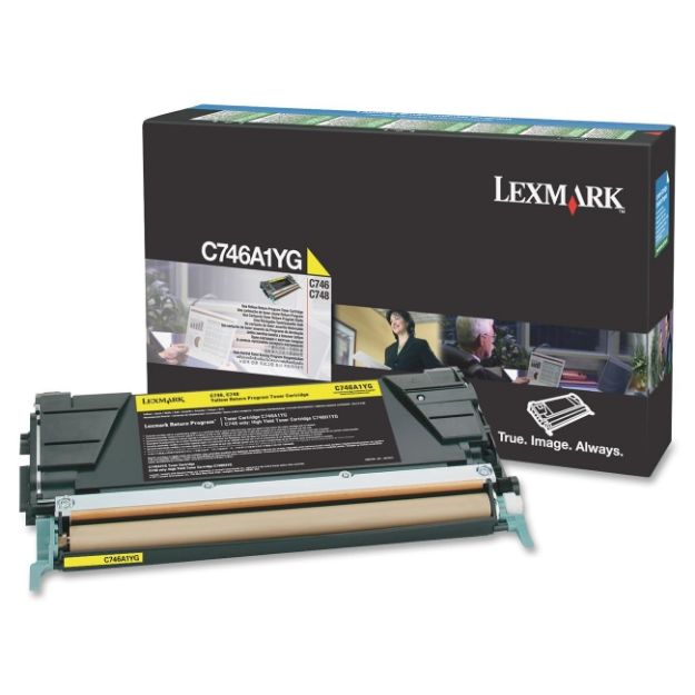 Picture of Lexmark Yellow Toner Cartridge 7K pages - C746A1YG