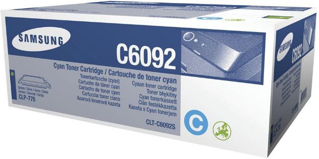 Picture of Samsung CLTC6092S Cyan Toner Cartridge 7K pages - SU082A